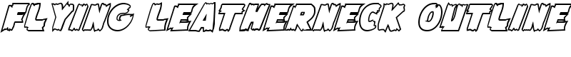 Flying Leatherneck Outline Font