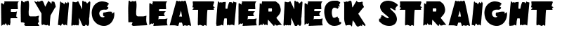 Flying Leatherneck Straight Font