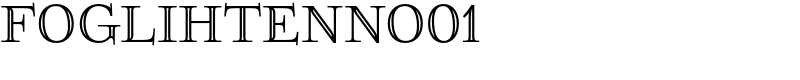 FoglihtenNo01 Font