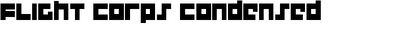 Flight Corps Condensed Font