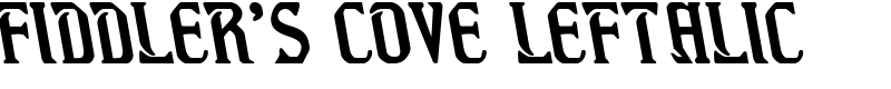 Fiddler's Cove Leftalic Font