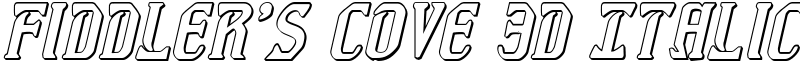 Fiddler's Cove 3D Italic Font