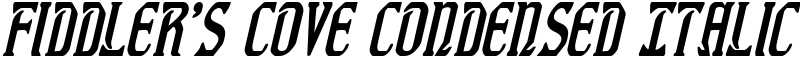 Fiddler's Cove Condensed Italic Font