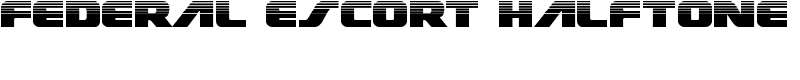 Federal Escort Halftone Font