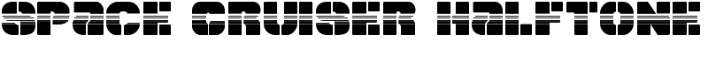 Space Cruiser Halftone Font