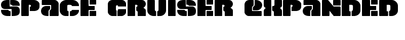 Space Cruiser Expanded Font