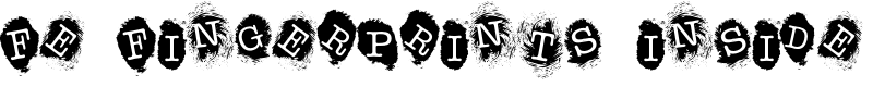 FE Fingerprints Inside Font