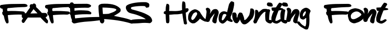 FAFERS Handwriting Font Font