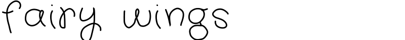 fairy wings Font