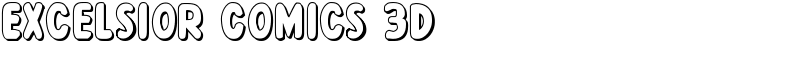 Excelsior Comics 3D Font