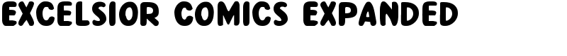 Excelsior Comics Expanded Font