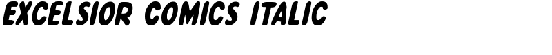 Excelsior Comics Italic Font