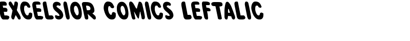 Excelsior Comics Leftalic Font