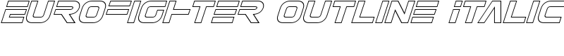 Eurofighter Outline Italic Font