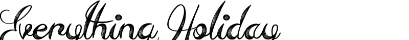 Everything Holiday Font