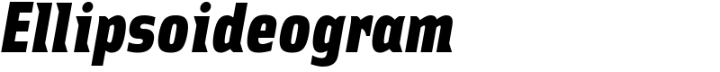 Ellipsoideogram Font