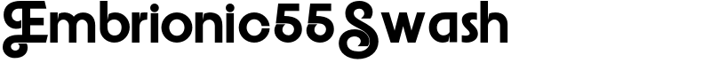 Embrionic55Swash Font