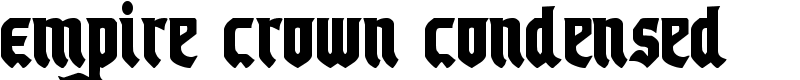Empire Crown Condensed Font