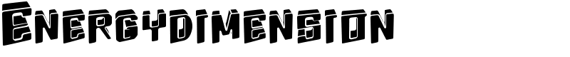 Energydimension Font