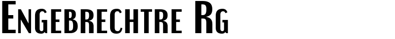 Engebrechtre Rg Font