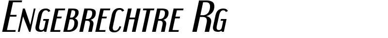 Engebrechtre Rg Font