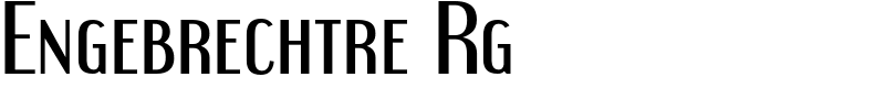 Engebrechtre Rg Font