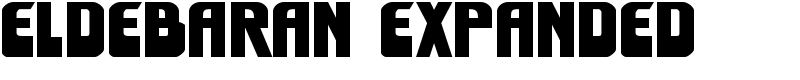 Eldebaran Expanded Font