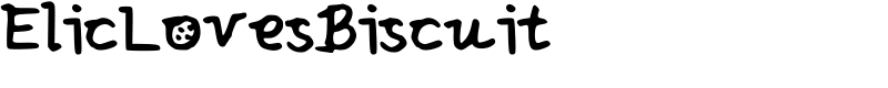 ElicLovesBiscuit Font