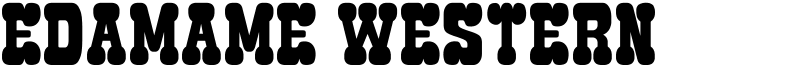 Edamame Western Font