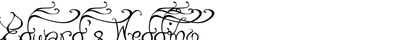 Edward's Wedding Font