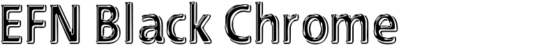 EFN Black Chrome Font