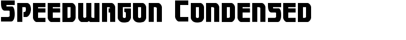 Speedwagon Condensed Font