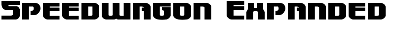 Speedwagon Expanded Font