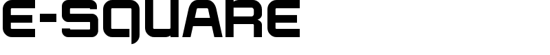 E-SQUARE Font