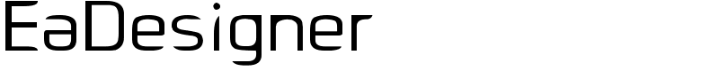 EaDesigner Font