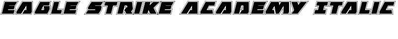 Eagle Strike Academy Italic Font