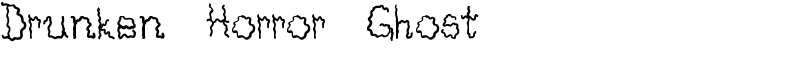 Drunken Horror Ghost Font