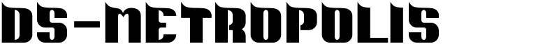 DS-Metropolis Font