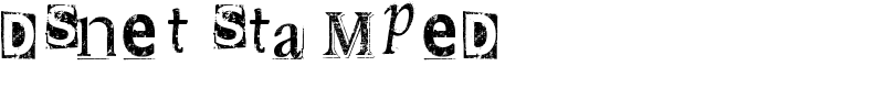 DSnet Stamped Font