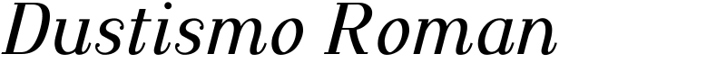 Dustismo Roman Font