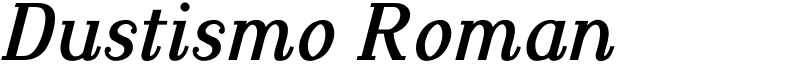 Dustismo Roman Font