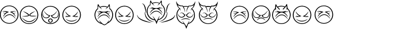 some devil faces Font