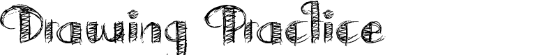 Drawing Practice Font