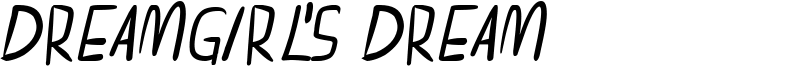 dreamgirl's dream Font