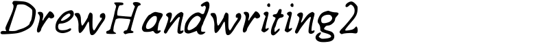 DrewHandwriting2 Font