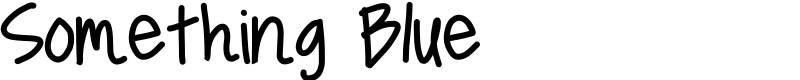 Something Blue Font