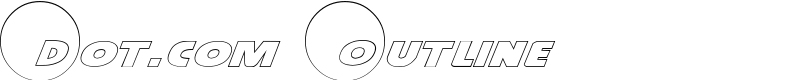 Dot.com Outline Font