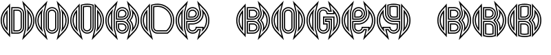 Double Bogey BRK Font