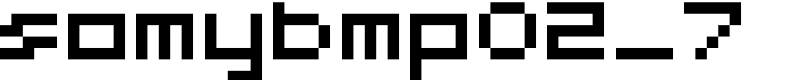 somybmp02_7 Font