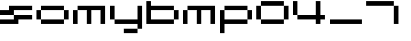 somybmp04_7 Font